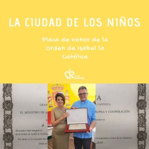 Cabecera placa de honor de la Orden de Isabel la Católica